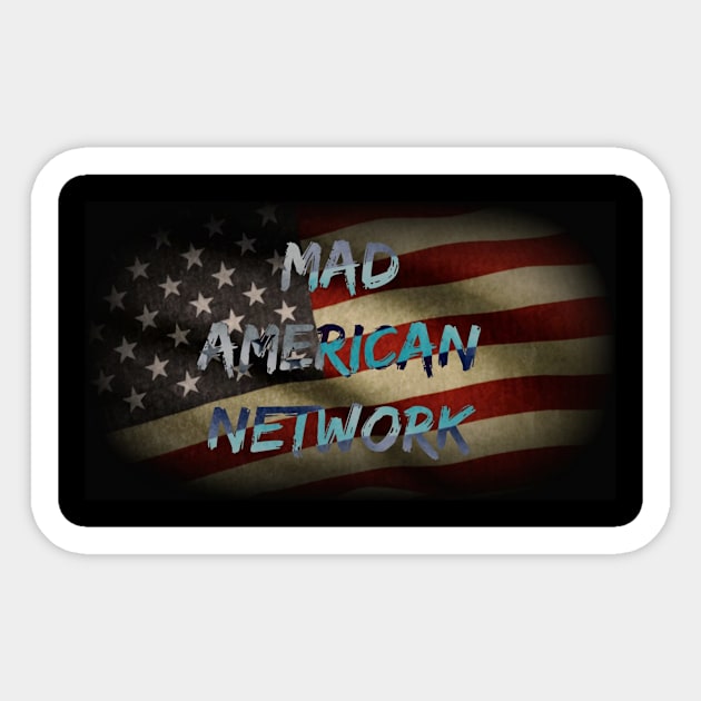 MAN Flag Sticker by MadAmericanNetwork